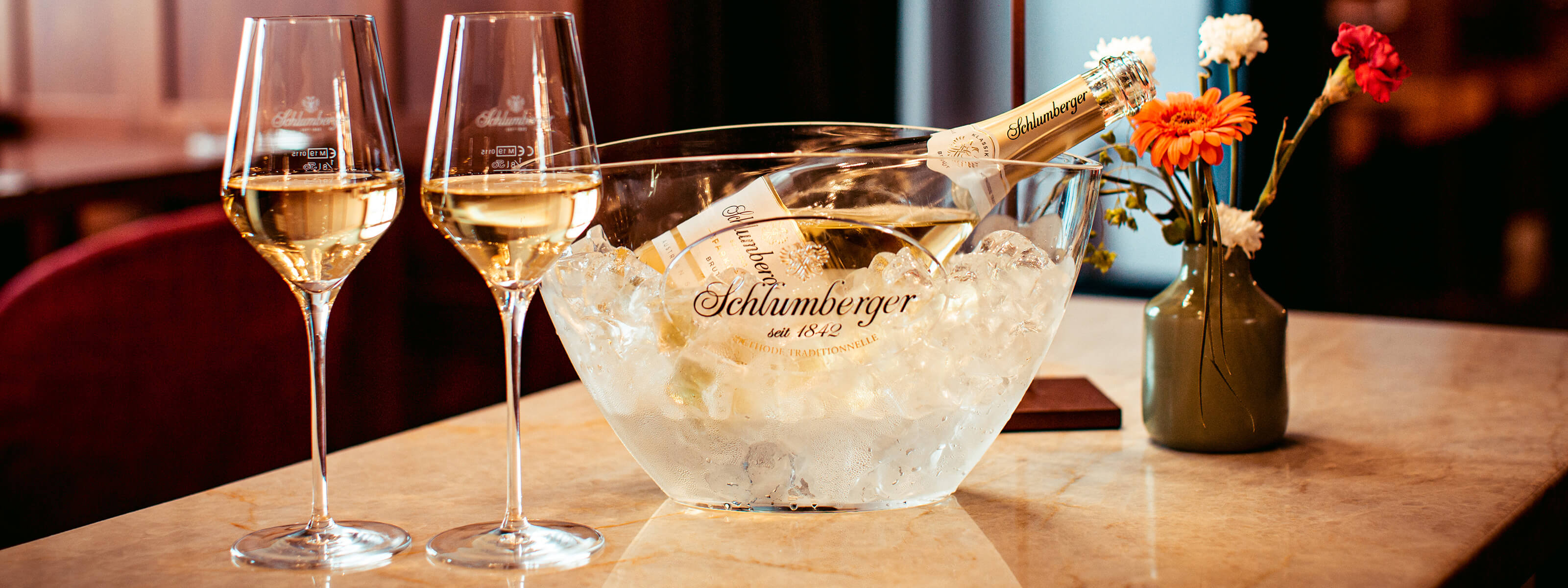 Schlumberger Sparkling Brut mit personalisiertem Etikett