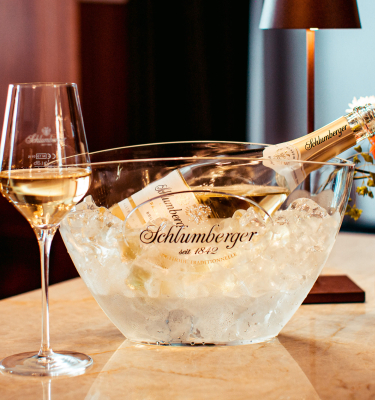 Schlumberger Sparkling Brut mit personalisiertem Etikett