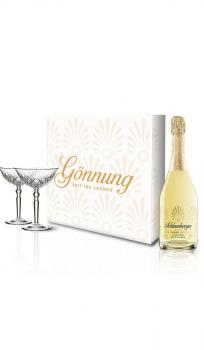 Schlumberger 180 Jahre Limited Edition Geschenkbox mit 2 Gläsern und 1 Flasche