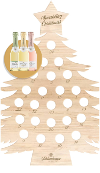 Schlumberger Adventskalender mit 24 brut Sektflachen 0,2L