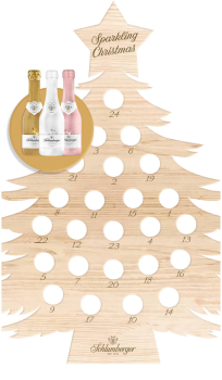 Schlumberger Adventskalender mit 24 Secco Sektflaschen 0,2L