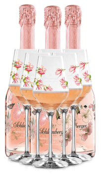 Schlumberge Spring paket mit 3 Flaschen Spring Edition 0,75L und 6 Spring Gläser