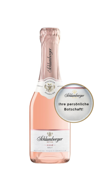 Schlumberger Rosé Brut mit personalisierbarer Etikette 0,2L