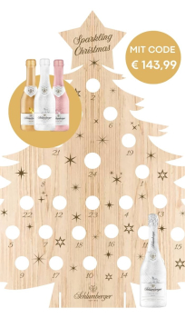 Schlumberger Adventskalender mit 24 Stück Secco Flaschen