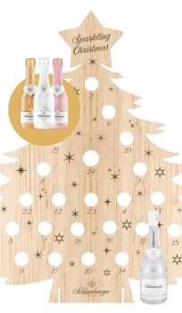 Schlumberger Adventskalender mit 24 Secco Sektflaschen 0,2L