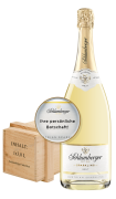 Schlumberger Sparkling 3L Flasche mit personalisierbarem Etikett in Holzkiste