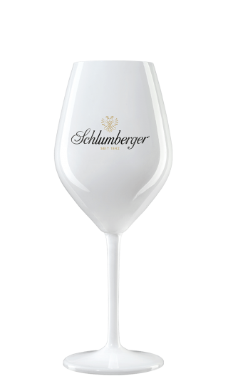 Schlumberger Weinglas weiß