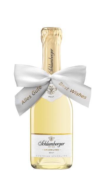 Schlumberger Sparkling 200ml mit weißer Alles Gute Schleife