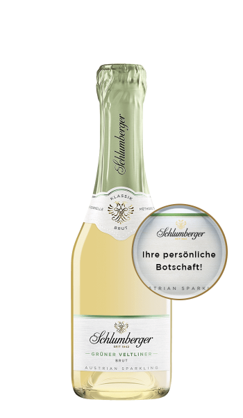 Schlumberger Grüner Veltliner Brut Klassik mit personalisierbarem Etikett 00ml