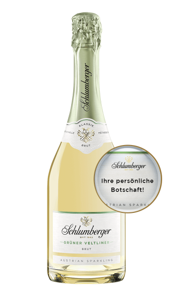 Schlumberger Grüner Veltliner Brut mit personalisierbarer Etikette 750ml