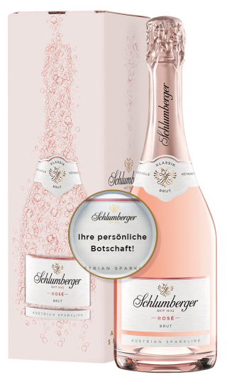 Schlumberger Rosé Brut Personalisierbar in Geschenkverpackung 750ml