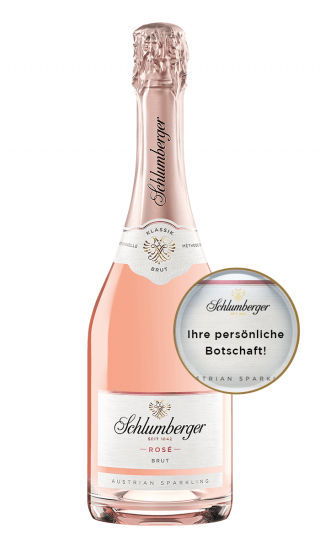 Schlumberger Rosé Brut 750ml mit personalisierbarer Etikette