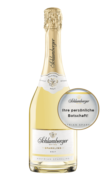 Schlumberger Klassik Sparkling Brut 750ml mit personalisierbarem Etikett