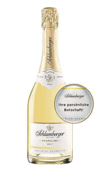 Schlumberger Klassik Sparkling Brut 750ml mit personalisierbarem Etikett