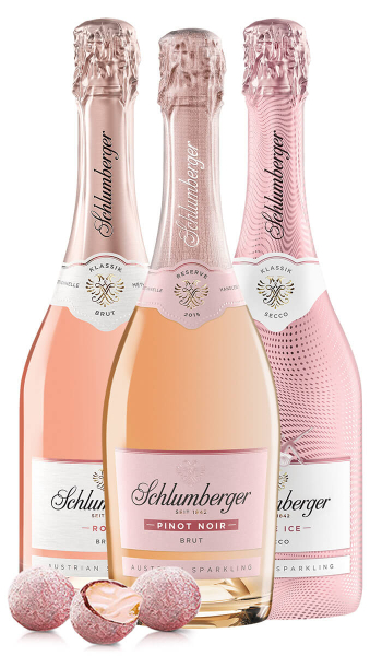 Schlumberger Rosé Lover Paket mit 3x0,75L und Pralinen