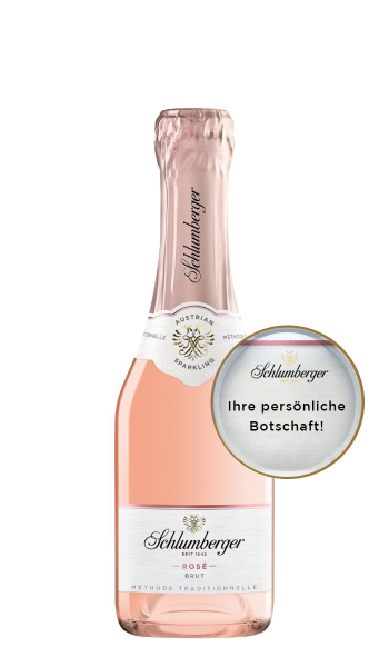 Schlumberger Rosé Brut mit personalisierbarer Etikette 0,2L