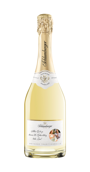 Schlumberger Sparkling personalisiert mit geschwungene Schrift und Bild