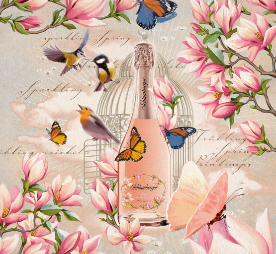 Schlumberger Rosé Spring Edition Klassik Brut Artwork