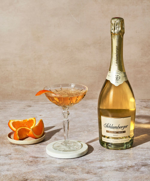 Austrian Seelbach Drink in Champagnerschale