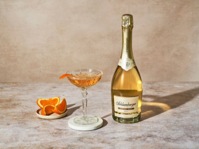 Austrian Seelbach Drink in Champagnerschale