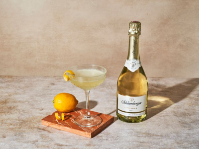French 75 with Caberet Twist in Champagnerschale