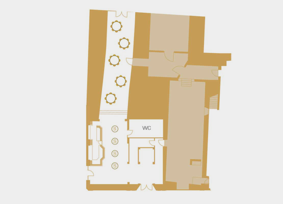 Schlumberger Bar und Kostkeller Raumplan