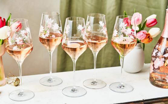 Schlumberger Spring Gläser mit Rosé Sekt