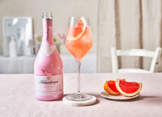 Schlumberger Pink Spritz Rezept mit Rosé Ice Secco